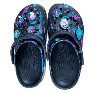 Crocs Haunted Mansion‎ Clogs W6 Black Disney Kidcore Nostalgia Gothic Whimsigoth
